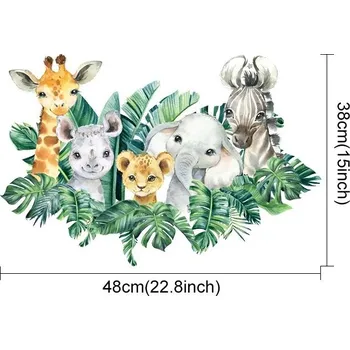 Samolepící dekorace Lesní zvířata samolepky na zeď | dětská dekorace, dětská nástěnná dekorace - SL3208A