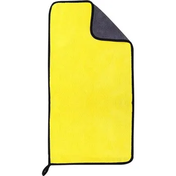 Utěrka Mikrovláknové utěrky na auto a domácnost | Čisticí utěrky, hebké ručníky - Žluť