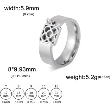 Prsten Ocelový prsten s motivem | dámský šperk - Barcelona Flower S , 7