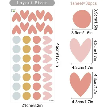 Samolepící dekorace Boho duha slunce a mraky na zeď | dětská dekorace, vinylová samolepka - SL690D