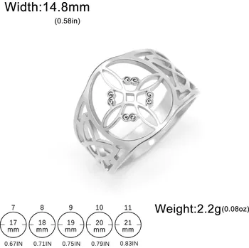 Prsten Ocelový magický prsten s keltským uzlem | šperk - Styl A Ocel , 9