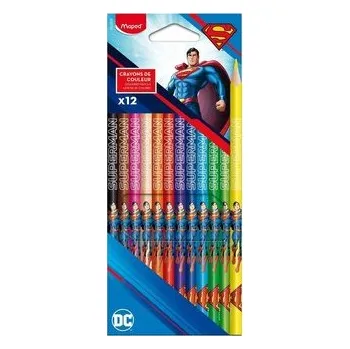 Kredki ołówkowe Superman 12 kolorów MAPED