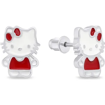 Náušnice Brilio Silver Roztomilé stříbrné náušnice Hello Kitty EA712W + 2 měsíce na vrácení zboží