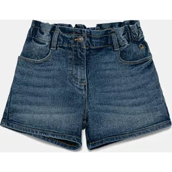 Chlapecké kraťasy Dětské riflové kraťasy United Colors of Benetton modrá barva, hladké, nastavitelný pas, 4PORG902H 4PORG902H.P.Seasonal 55X, vel. 116