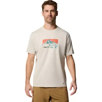 Pánské tričko Columbia Ice Lake™ II SS Tee M - béžová L