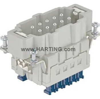 Elektrický konektor AVE VLOŽKA HAN 10ES PRESS CAGE CLAMP VIDLICE 10+PE 16A 0,14-2,5MM2 09330102648