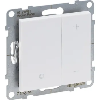 vypínač LEG SUNO 721178A STMÍVAČ UNIVERZÁLNÍ BÍLÝ