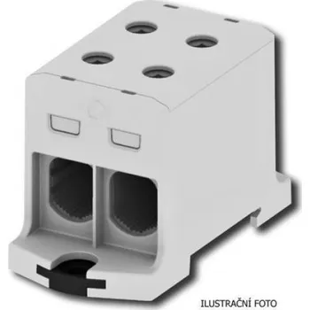 Univerzální řadová svorka MOREK OTL 240-2 2xAl/Cu 35-240mm² 1000V žlutozelená MAA2240Y10