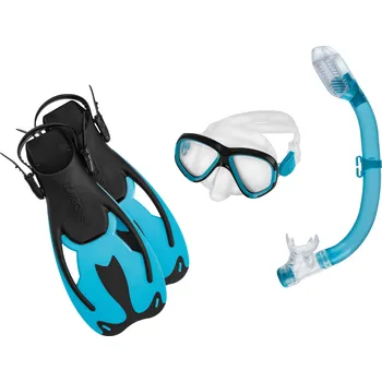 Vodní sport CRIVIT Dětská potápěčská a šnorchlovací sada, 3dílná (modrá/černá, velikost S)