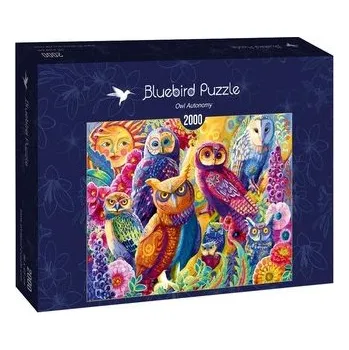 Puzzle Puzzle 2000 Kolorowe sowy