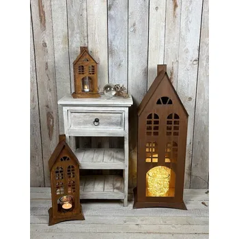 Lucerna Plechový domeček - lucerna Velká