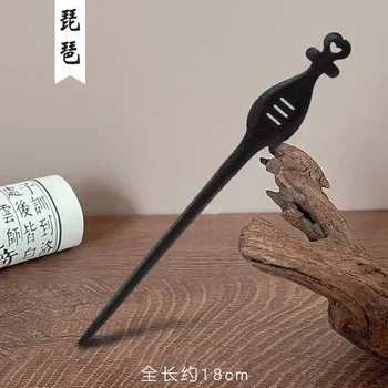 Retro dřevěná jehlice do vlasů pro ženy | dřevěná spona, vlasová ozdoba - 17