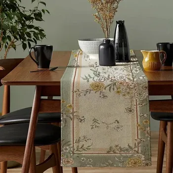 ubrus Běhoun s květinami na stůl pro boho dekorace | ubrus, běhoun na stůl - Mandala-A