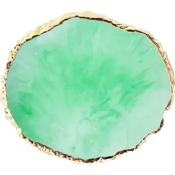 Šperkovnice Barevný pryskyřicový tácek na šperky | miska na šperky, odkládací tácek - Zelený