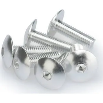 Šrouby PUIG ANODIZED 0657P stříbrná M6 x 20mm (6ks)