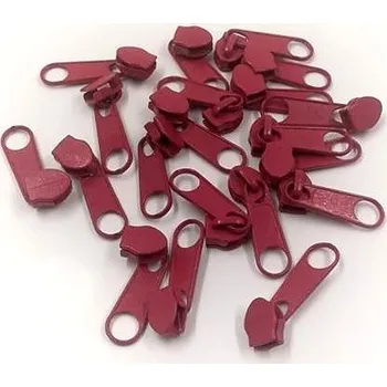 Zip Jezdec nearetační 5mm pro spirálový zip vínový