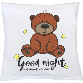 Polštář Polštář New Baby s potiskem Good night 40x40 cm