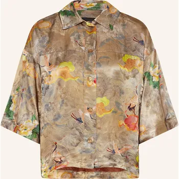 Dámská halenka Elias Rumelis Dámská Košilová Halenka Hilli Ze Saténu, béžová...