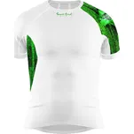 Pánské funkční triko krátký rukáv MATRIX bílá Bamboo Ultra - Zelená / M