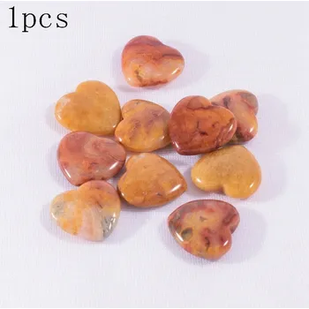 Přírodní kámen Přírodní kámen srdce multicolor | Dekorační krystal 1 ks - Přírodní Crazy Achát , 1ks 20x6mm
