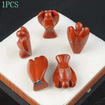 Anděl strážný přírodní kámen | domácí dekorace 1 ks - Přírodní červený jaspis