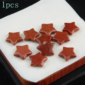 Přírodní kámen Přírodní krystal hvězda 20mm | ochranný amulet 1 ks - Zlatý pískovec