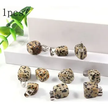 Náhrdelník Dámský reiki náhrdelník s krystalem | přírodní kámen, minerální šperk 1 ks - Přírodní Dalmation