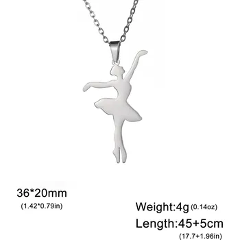 Náhrdelník Cazador náhrdelník s tanečnicí z oceli | šperky - Styl K-S