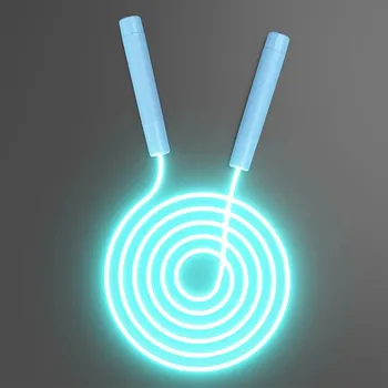 Švihadlo Svítící švihadlo pro děti nastavitelná délka | dětské švihadlo, sportovní švihadlo - modré vlákno modré