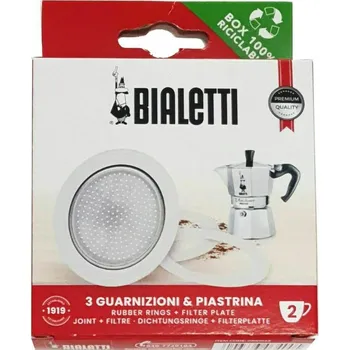 Moka konvice Bialetti těsnění a filtr na 2 porce moka