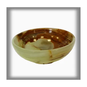 Onyxo Miska Zelený onyx průměr 10 cm