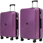 Velký a střední cestovní kufr s TSA zámkem ROWEX Hypnotizer 2v1 Barva: Fialová