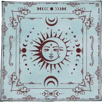 Herní podložka tarot s mystickým motivem | herní podložka, látková podložka - F , 60X60 cm