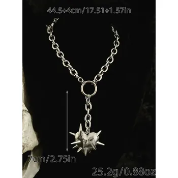 Náušnice Řetízkový šperk s trny a srdcem | Elegantní šperky, módní doplňky - C5199-1