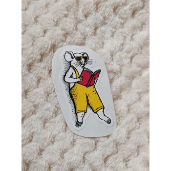 samolepka PVC samolepka - myšák ve žlutých gatích