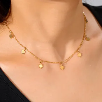 Náhrdelník Náhrdelník s přívěskem | Dámský šperk - Ohňostroj-zlato