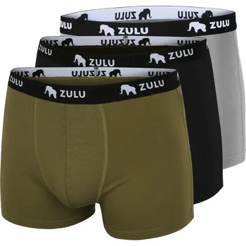 Pánské spodní prádlo Pánské boxerky Zulu Bambus 210 4in 3-pack Velikost: S / Barva: mix5