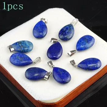 Sběratelství Přírodní krystal kapka 20x6mm | Minerální přívěsek 1 ks - Přírodní lapis lazuli