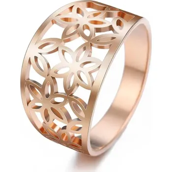 Prsten Prsten květ života | dámský šperk - Barva Rose Gold , 8