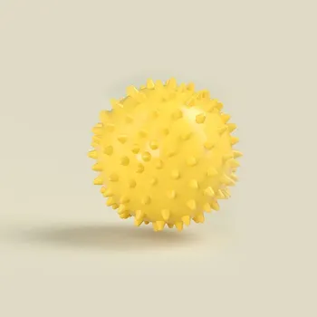 Masážní přístroj Masážní míček ježek 7 cm pro úlevu od tlaku | Masážní míček, relaxační míček - 7cm-žlutá-tvrdá