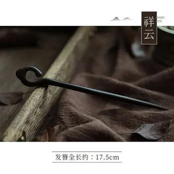 Retro dřevěná jehlice do vlasů pro ženy | dřevěná spona, vlasová ozdoba - 22