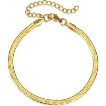 Náramek Elegantní hadí řetízek | dámský náramek - Zlatá barva , 4MM , 19-22 cm