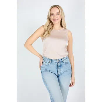 Cotonella elegantní tílko se širšími ramínky pudrově růžové - COTPOPI/pudrová růžová / XL COT5T001