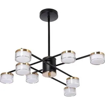 LED Lustr na tyči 8xLED/6W/230V 3000-6500K pr. 68 cm zlatá/černá