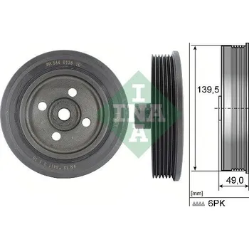 Řemenice, klikový hřídel Schaeffler INA 544 0139 10