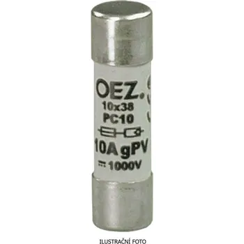 Autopojistky Pojistka válcová pro fotovoltaiku OEZ PC10 20A DC 1000V gPV vel.10x38 41242