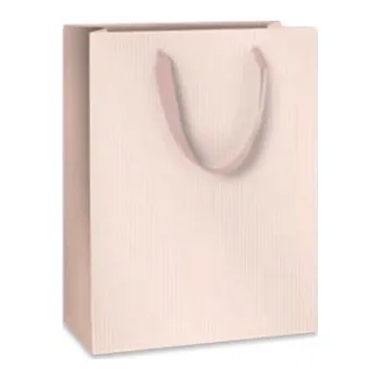 Dárková taška Velká dárková taška růžová s proužkem