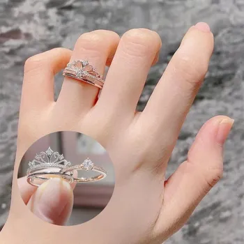 Prsten Nastavitelný prsten se zirkonem | zásnubní prsten, svatební prsten - CCC