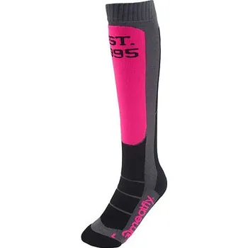 Pánské termo ponožky Meatfly snowboardové ponožky Hooper Pink Grey | Růžová | Velikost L
