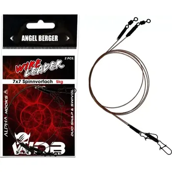 Ocelový návazec stříbrný 12kg (Ilustrační foto!!!!)